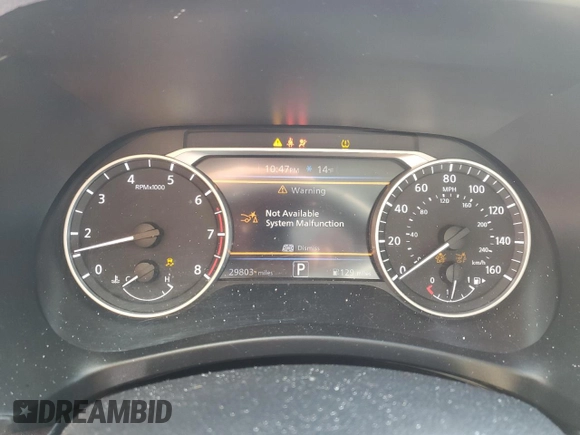 2020 Nissan Sentra SV with VIN 3N1AB8CV4LY313392, listed as a Copart auction lot 44947555 with 29,803 mi miles and Salvage Title. Bid and sale history available at DreamBid. Image 9.