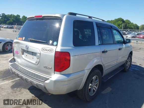 2005 Honda Pilot EX-L z VIN 5FNYF18555B023872, wystawiony jako IAAI lot #42330280 z przebiegiem 143 589 mil mil oraz . Historia ofert i sprzedaży dostępna na DreamBid. Obrazek 4.