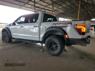 2024 Ford F-150 Raptor with VIN 1FTFW1RG2RFA80359, listed as a Copart auction lot 43185305 with 18,758 mi miles and Salvage Title. Bid and sale history available at DreamBid. Image 2.