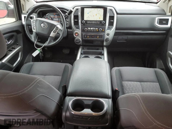2021 Nissan Titan Pro-4X with VIN 1N6AA1ED7MN500195, listed as a Copart auction lot 56515535 with 88,826 mi miles and Salvage title. Bid and sale history available at DreamBid. Image 8.