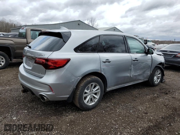 2019 Acura MDX w/Technology/A-Spec Pkg with VIN 5J8YD4H08KL802303, listed as a Copart auction lot 48874315 with 130,593 mi miles and Salvage Title. Bid and sale history available at carsss.com. Image 3.