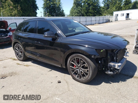 2021 Audi SQ5 Premium Plus with VIN WA1B4AFY7M2032061, listed as a Copart auction lot 59456094 with 15,309 mi miles and Salvage Title. Bid and sale history available at DreamBid. Image 4.