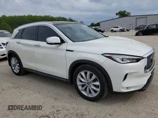 2019 Infiniti QX50 Essential with VIN 3PCAJ5M38KF121754, listed as a Copart auction lot 53316185 with 50,966 mi miles and Salvage title. Bid and sale history available at DreamBid. Image 4.