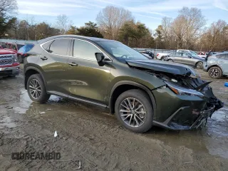 2025 Lexus NX 350h with VIN 2T2AKCEZ8SC043304, listed as a Copart auction lot 42719255 with 1,221 mi miles and Salvage Title. Bid and sale history available at DreamBid. Image 4.