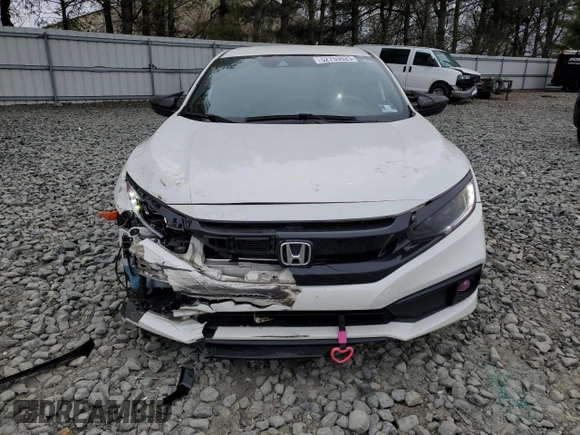 2019 Honda Civic Sport with VIN 2HGFC2F87KH513286, listed as a Copart auction lot 52753625 with 52,896 mi miles and Salvage Title. Bid and sale history available at DreamBid. Image 5.