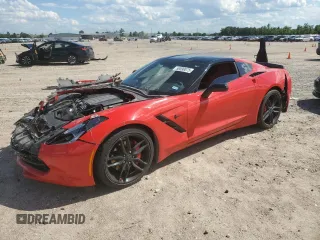 2016 Chevrolet Corvette 1LT z VIN 1G1YB2D75G5104618, wystawiony jako Copart lot #56590075 z przebiegiem Nie podano mil oraz Szkoda całkowita • Salvage title. Historia ofert i sprzedaży dostępna na DreamBid. Obrazek 1.