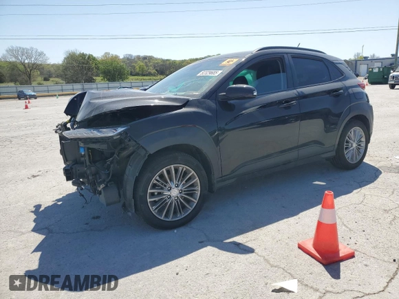 2021 Hyundai Kona SEL with VIN KM8K22AA7MU602863, listed as a Copart auction lot 52329685 with 83,551 mi miles and Salvage Title. Bid and sale history available at carsss.com. Image 1.