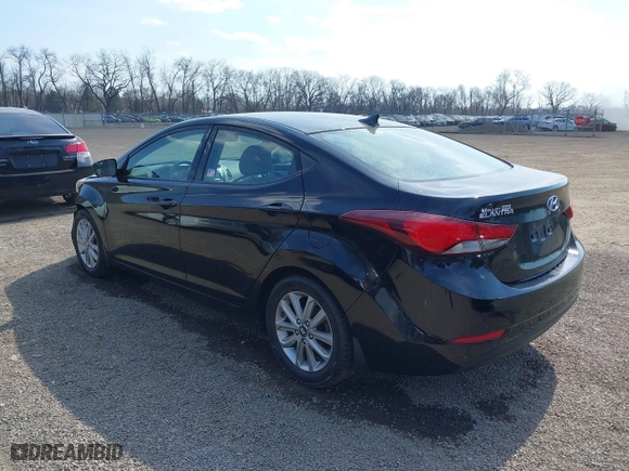 2014 Hyundai Elantra SE with VIN KMHDH4AE5EU101798, listed as a IAAI auction lot 41785753 with 206,799 mi miles. Bid and sale history available at carsss.com. Image 3.