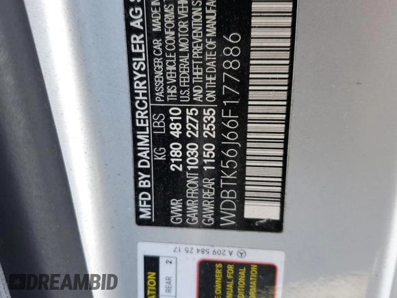 2006 Mercedes-Benz CLK 350 with VIN WDBTK56J66F177886, listed as a Copart auction lot 80913444 with 85,589 mi miles and Salvage Title. Bid and sale history available at DreamBid. Image 12.