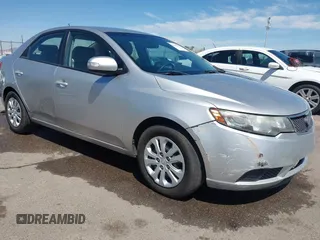 2010 Kia Forte EX with VIN KNAFU4A29A5195670, listed as a IAAI auction lot 42075961 with 160,648 mi miles. Bid and sale history available at carsss.com. Image 1.