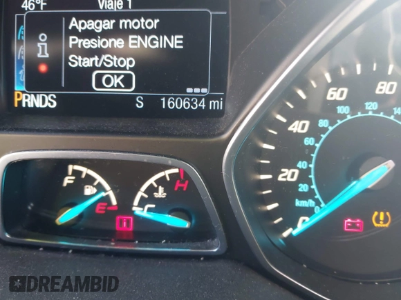 2014 Ford Escape Titanium with VIN 1FMCU9J98EUC24857, listed as a IAAI auction lot 41973037 with 160,634 mi miles. Bid and sale history available at carsss.com. Image 16.