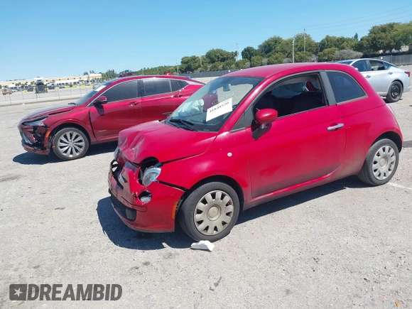 2012 FIAT 500 Pop with VIN 3C3CFFAR4CT310952, listed as a IAAI auction lot 41848520 with 93,518 mi miles. Bid and sale history available at carsss.com. Image 16.