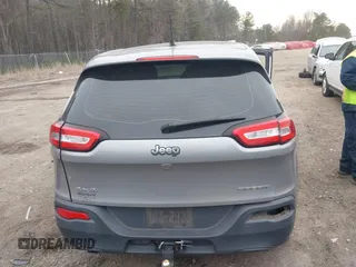 2015 Jeep Cherokee Sport with VIN 1C4PJMAB5FW681863, listed as a IAAI auction lot 41354945 with 1 mi miles. Bid and sale history available at carsss.com. Image 16.