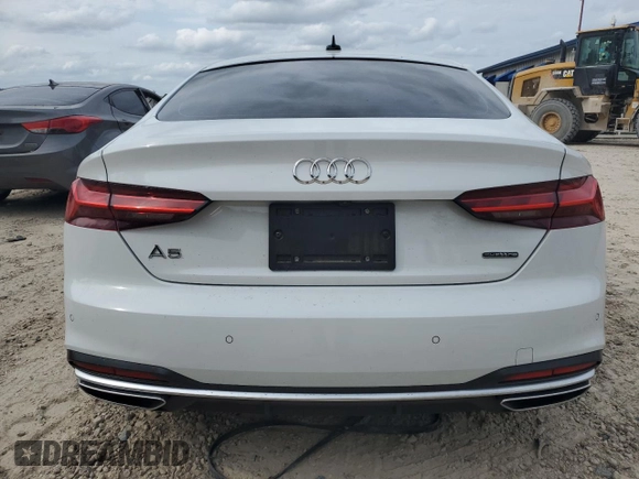 2021 Audi A5 Sportback Premium with VIN WAUABCF53MA036474, listed as a Copart auction lot 50340094 with 36,146 mi miles and . Bid and sale history available at DreamBid. Image 6.