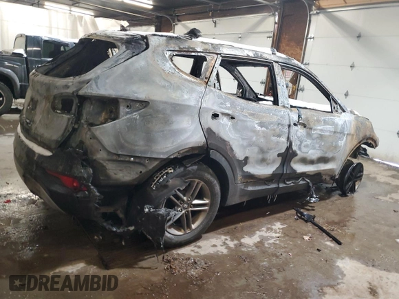 2017 Hyundai Santa Fe 2.4L with VIN 5XYZUDLB1HG383534, listed as a Copart auction lot 56553055 with Not provided miles and Salvage title. Bid and sale history available at DreamBid. Image 3.