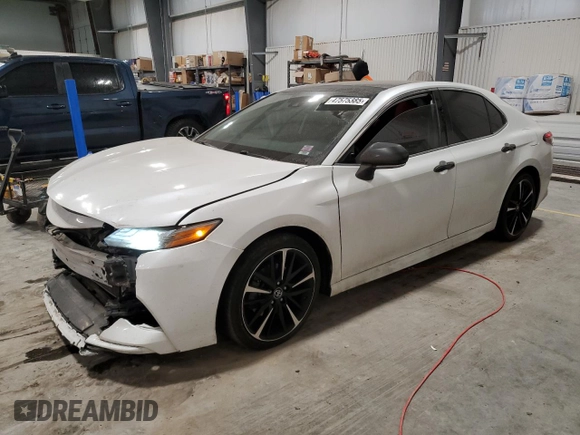 2019 Toyota Camry XSE with VIN 4T1B61HK6KU782041, listed as a Copart auction lot 47575385 with 103,098 mi miles and Salvage Title. Bid and sale history available at carsss.com. Image 1.