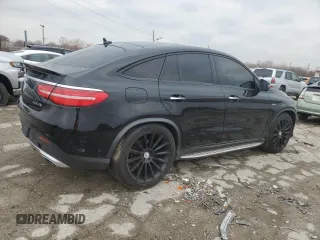 2017 Mercedes-Benz GLE 43 AMG with VIN 4JGED6EB3HA064011, listed as a Copart auction lot 85243874 with 95,518 mi miles and Salvage title. Bid and sale history available at DreamBid. Image 3.