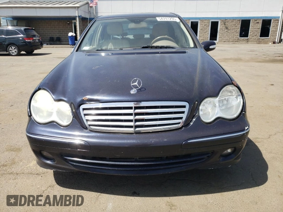 2007 Mercedes-Benz C 280 Luxury with VIN WDBRF92H67F928723, listed as a Copart auction lot 54741295 with 179,129 mi miles and Salvage title. Bid and sale history available at DreamBid. Image 5.
