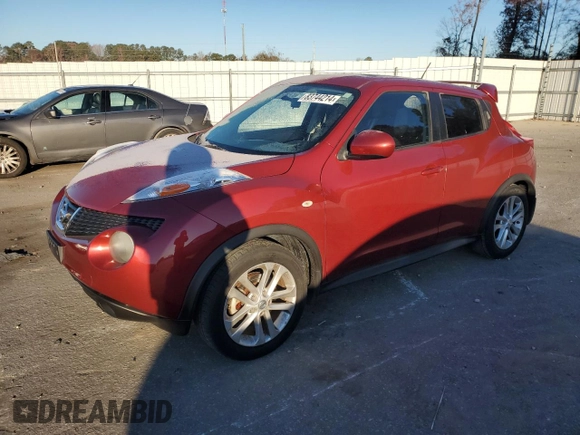 2012 Nissan Juke SV with VIN JN8AF5MR7CT114643, listed as a Copart auction lot 83744214 with 144,735 mi miles and Salvage Title. Bid and sale history available at carsss.com. Image 1.