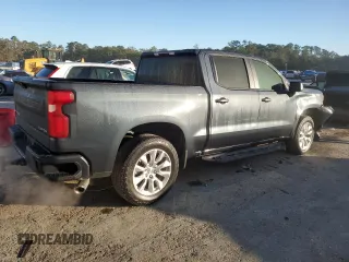 2020 Chevrolet Silverado 1500 Custom with VIN 3GCPWBEH9LG313667, listed as a Copart auction lot 82297064 with 19,158 mi miles and Salvage Title. Bid and sale history available at carsss.com. Image 3.