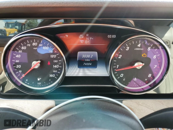2019 Mercedes-Benz E-Class E 450 with VIN WDD1K6HB5KF078268, listed as a Copart auction lot 44601935 with 74,004 mi miles and Salvage Title. Bid and sale history available at carsss.com. Image 9.