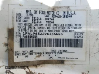 1997 Ford Contour с VIN 1FALP65Z2VK156643, выставлен на аукционе IAAI как лот 42537383 с пробегом 112 797 миль миль и . История ставок и продаж доступна на DreamBid. Изображение 9.