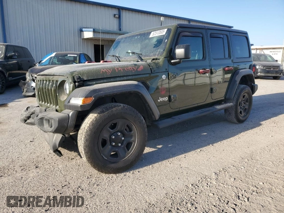 2021 Jeep Wrangler Unlimited Willys with VIN 1C4HJXDN9MW523180, listed as a Copart auction lot 52513505 with 106,130 mi miles and Salvage title. Bid and sale history available at DreamBid. Image 1.