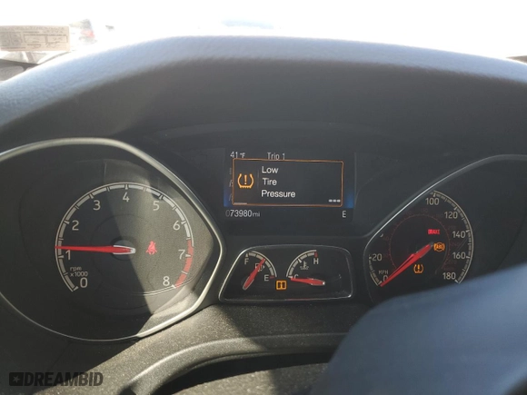 2017 Ford Focus ST with VIN 1FADP3L91HL316628, listed as a Copart auction lot 50032145 with 73,980 mi miles and Salvage Title. Bid and sale history available at carsss.com. Image 9.