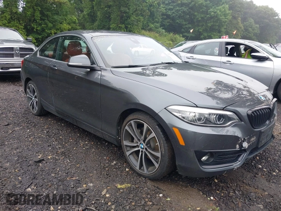 2020 BMW 2 Series 230i xDrive with VIN WBA2J3C02L7F14463, listed as a IAAI auction lot 42522821 with 37,224 mi miles and . Bid and sale history available at DreamBid. Image 1.