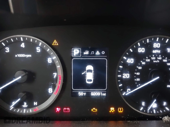2017 Hyundai Sonata 2.4L with VIN 5NPE24AFXHH544532, listed as a IAAI auction lot 41720707 with 92,091 mi miles and . Bid and sale history available at DreamBid. Image 7.