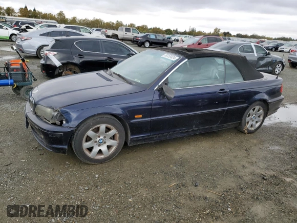 2001 BMW 3 Series 325Ci with VIN WBABS33471JY55113, listed as a Copart auction lot 78753424 with 183,793 mi miles and Clean Title. Bid and sale history available at carsss.com. Image 1.