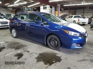 2025 Nissan LEAF S with VIN 1N4AZ1BV3SC550308, listed as a Copart auction lot 86393354 with 9,011 mi miles and Salvage Title. Bid and sale history available at carsss.com. Image 4.