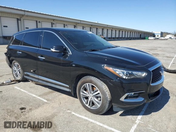 2020 Infiniti QX60 Luxe with VIN 5N1DL0MN7LC518247, listed as a Copart auction lot 52599245 with 72,466 mi miles and Non Repairable. Bid and sale history available at DreamBid. Image 4.