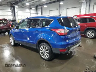 2018 Ford Escape Titanium with VIN 1FMCU9J98JUD07828, listed as a Copart auction lot 59053375 with 101,218 mi miles and Salvage title. Bid and sale history available at DreamBid. Image 2.