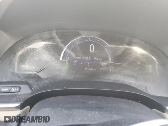 2019 Honda Clarity Plug-In Hybrid with VIN JHMZC5F10KC001340, listed as a Copart auction lot 83696954 with 141,062 mi miles and Salvage Title. Bid and sale history available at carsss.com. Image 9.