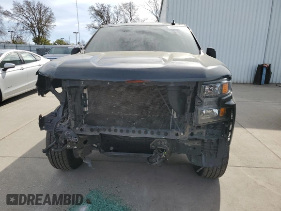 2020 Chevrolet Silverado 1500 Custom with VIN 1GCPWBEH9LZ175287, listed as a Copart auction lot 46489055 with 59,388 mi miles and Salvage Title. Bid and sale history available at carsss.com. Image 5.