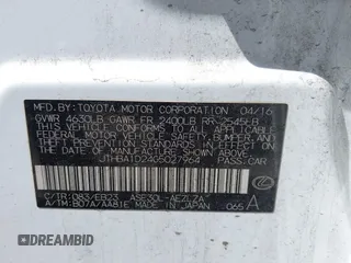 2016 Lexus IS 200t с VIN JTHBA1D24G5027964, выставлен на аукционе IAAI как лот 42159071 с пробегом 122 070 миль миль и . История ставок и продаж доступна на DreamBid. Изображение 9.
