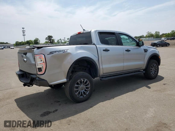 2021 Ford Ranger XL with VIN 1FTER4FH9MLD13892, listed as a Copart auction lot 59750245 with 22,932 mi miles and Salvage title. Bid and sale history available at DreamBid. Image 3.