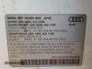 2017 Audi Q3 Premium Plus z VIN WA1JCCFSXHR005908, wystawiony jako Copart lot #83792114 z przebiegiem 139 843 mil mil oraz Szkody całkowita. Historia ofert i sprzedaży dostępna na DreamBid. Obrazek 15.