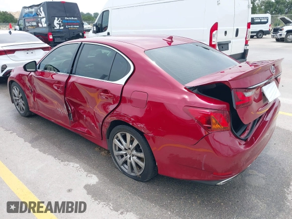 2014 Lexus GS 350 with VIN JTHBE1BL5E5043040, listed as a IAAI auction lot 42407759 with 177,477 mi miles and . Bid and sale history available at DreamBid. Image 3.