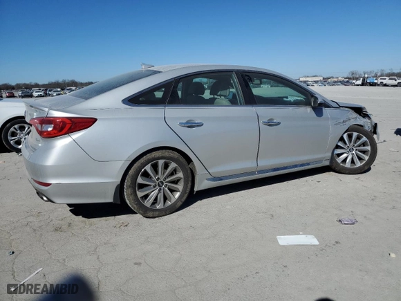 2016 Hyundai Sonata 2.4L Sport with VIN 5NPE34AF2GH428964, listed as a Copart auction lot 46876405 with 125,448 mi miles and Salvage Title. Bid and sale history available at carsss.com. Image 3.