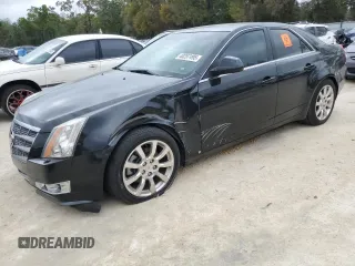 2009 Cadillac CTS AWD w/1SA with VIN 1G6DH577590123416, listed as a Copart auction lot 48297495 with 142,728 mi miles and Salvage Title. Bid and sale history available at carsss.com. Image 1.