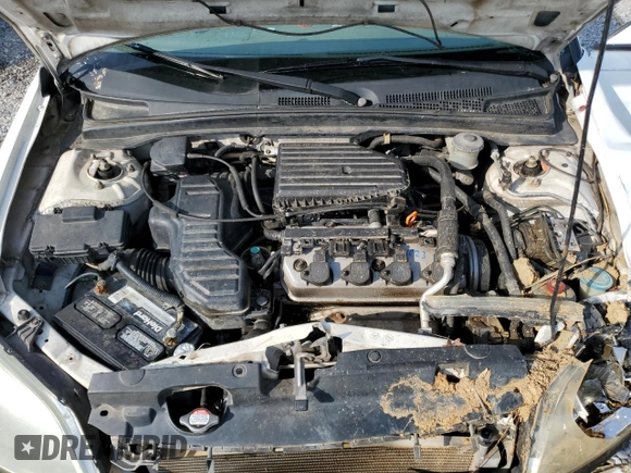 2001 Honda Civic EX with VIN 1HGES267X1L058540, listed as a Copart auction lot 52978935 with 312,093 mi miles and Salvage Title. Bid and sale history available at carsss.com. Image 11.