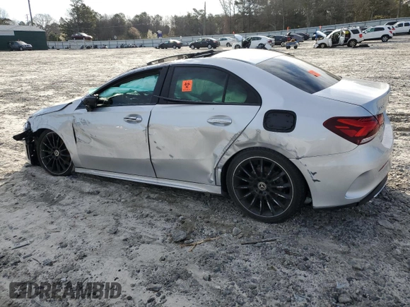 2021 Mercedes-Benz A 220 with VIN W1K3G4EB9MJ259019, listed as a Copart auction lot 47981625 with 59,870 mi miles and Salvage Title. Bid and sale history available at DreamBid. Image 2.