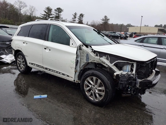 2015 Infiniti QX60 with VIN 5N1AL0MM6FC525284, listed as a Copart auction lot 50218685 with 127,093 mi miles and Clean Title. Bid and sale history available at carsss.com. Image 4.