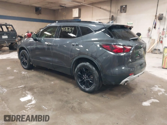 2021 Chevrolet Blazer LT with VIN 3GNKBJR43MS521587, listed as a IAAI auction lot 41176769 with 48,591 mi miles and . Bid and sale history available at DreamBid. Image 3.