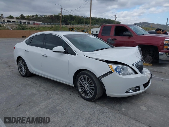 2015 Buick Verano Leather Group with VIN 1G4PS5SK6F4138613, listed as a IAAI auction lot 42055650 with 56,964 mi miles. Bid and sale history available at carsss.com. Image 1.
