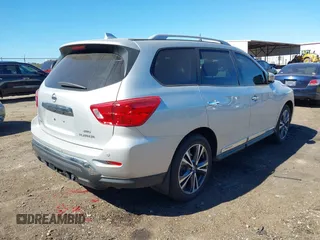 2020 Nissan Pathfinder Platinum with VIN 5N1DR2DM4LC600079, listed as a IAAI auction lot 40629524 with 89,706 mi miles. Bid and sale history available at carsss.com. Image 4.