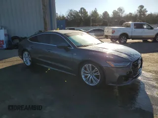 2020 Audi A7 Premium Plus with VIN WAUU2AF25LN026608, listed as a Copart auction lot 45957945 with 50,507 mi miles and Salvage Title. Bid and sale history available at carsss.com. Image 4.