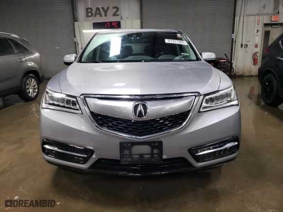 2016 Acura MDX w/Tech with VIN 5FRYD4H41GB034898, listed as a Copart auction lot 87937985 with NaN miles and Salvage Title. Bid and sale history available at carsss.com. Image 5.